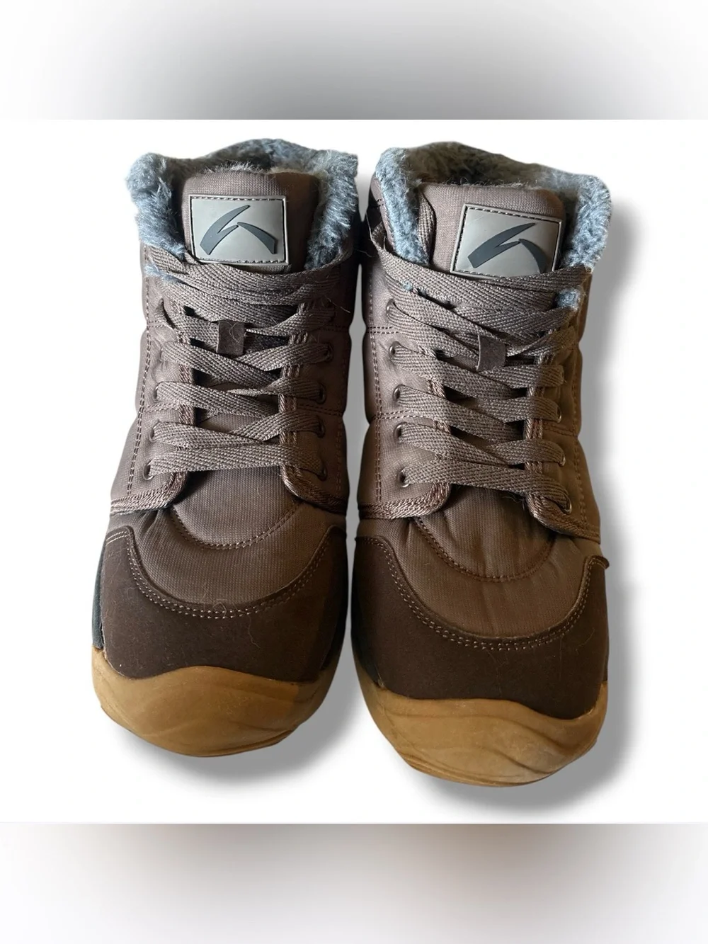 Mens Size 11 Winter Trekking Snow Boots Water Resistant Shoes Anti-Slip Fully